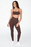 Seamless Scrunch Leggings - Espresso